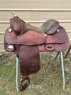 Used 16 TexTan Western reining saddle