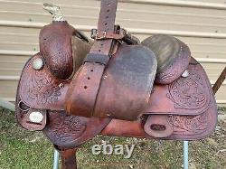 Used 16 TexTan Western reining saddle