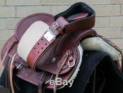 Used 16 Wade Tree Leather Horse Saddle A Fork Western Roping Roper Ranch Tack