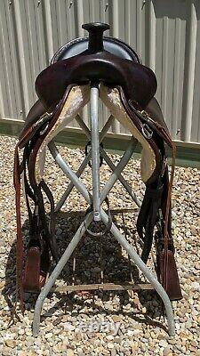 Used 17.5 Tex Flex Tex Tan Western Trail Saddle