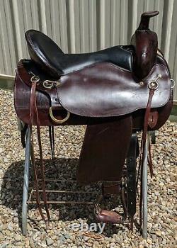 Used 17.5 Tex Flex Tex Tan Western Trail Saddle