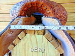 Used 17 Light Oil Circle Y Western Equitation Silver Show Horse Saddle