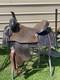 Used 17 Royal King Western Barrel Saddle Tooled Dark Oil Withroughout Fenders