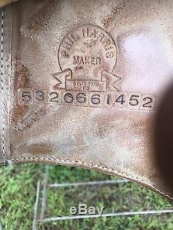 Used 2006 Harris Roughout work training saddle 16 Very Good condition #452