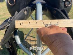 Used Abetta 15 black synthetic Western hornless Endurance saddle US made