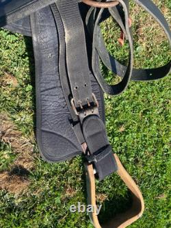 Used Abetta 15 black synthetic Western hornless Endurance saddle US made