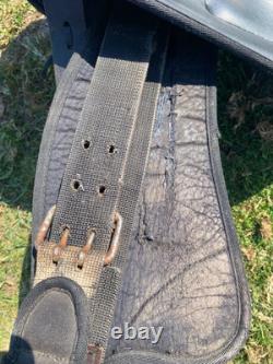 Used Abetta 15 black synthetic Western hornless Endurance saddle US made