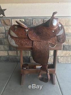 Used Bob's Custom Western Saddle 16 Seat