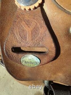 Used Circle Y 16 Seat Western Roughout Training Saddle