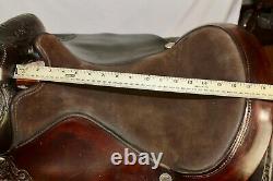 Used Circle Y 17 Park and Trail Dark Oil Western Saddle With Breast Collar FQHB