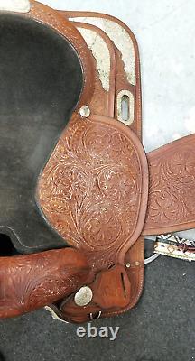 Used Circle Y High Horse 17 Western Show Saddle 27lb