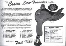 Used Crates Trail Western Endurance saddle Great condition! 17 Seat, 22 Lbs