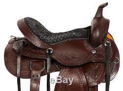 Used Gaited 15 16 17 18 Western Pleasure Trail Horse Leather Saddle Tack Set