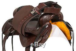 Used Gaited 15 16 17 18 Western Pleasure Trail Horse Leather Saddle Tack Set