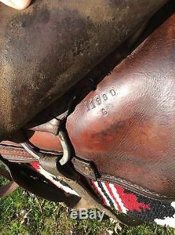 Used M L Leddy Cutting Saddle Ranch Horse Sorting