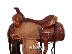 Used Rodeo Saddle 15 16 17 18 Pleasure Horse Roping Roper Ranch Tooled Leather