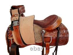 Used Rodeo Saddle 15 16 17 18 Pleasure Horse Roping Roper Ranch Tooled Leather