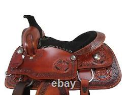 Used Rodeo Western Saddle 15 16 Pleasure Horse Floral Tooled Ranch Roping Roper