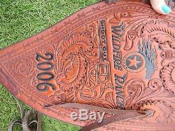 Used SCOTT THOMAS 15 Inch Seat Western Roping Trophy Saddle Horse Calf Rodeo