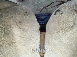 Used Simco 15.5 slick seat Western roping saddle US made
