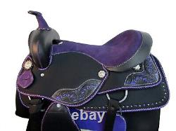 Used Synthetic Western Saddle 15 16 17 Pleasure Horse Trail Cowboy Leather Tack