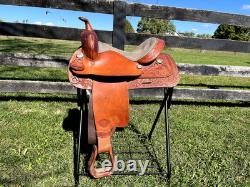 Used Tex Tan Western Leather Saddle