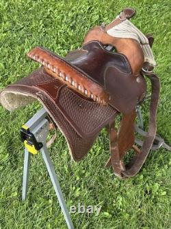 Used Three Bars Saddlery 16 Western Saddle For Roping Or Casual Riding