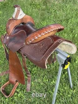 Used Three Bars Saddlery 16 Western Saddle For Roping Or Casual Riding
