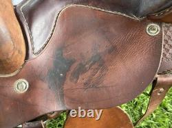 Used Three Bars Saddlery 16 Western Saddle For Roping Or Casual Riding