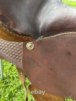Used Three Bars Saddlery 16 Western Saddle For Roping Or Casual Riding
