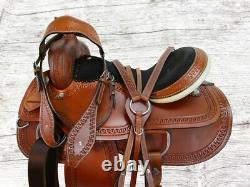 Used Trail Saddle 15 16 17 18 Pleasure Western Horse Tooled Leather Tack Set