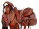 Used Trail Saddle Western Horse 15 16 17 Tooled Brown Leather Pleasure Tack Set