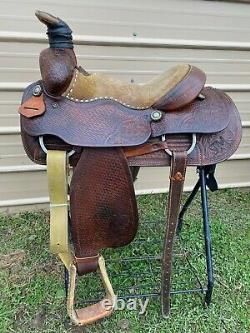 Used/Vintage 15 William N Porter Western roping saddle US made