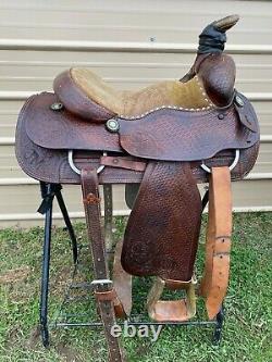 Used/Vintage 15 William N Porter Western roping saddle US made