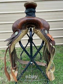 Used/Vintage 15 William N Porter Western roping saddle US made