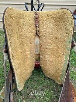 Used/Vintage 15 William N Porter Western roping saddle US made