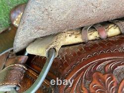 Used/Vintage 15 William N Porter Western roping saddle US made