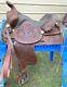 Used/vintage 16 Buckstitched Textan Imperial Western Saddle Withtooled Butterfly