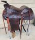 Used/vintage 1960's G. H. Vaught 15 Tooled Leather Western Saddle Us Made