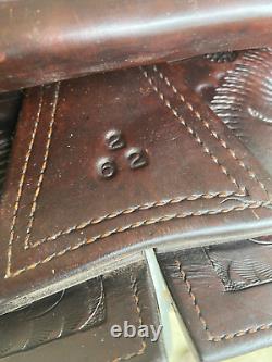 Used/Vintage 1960's G. H. Vaught 15 tooled leather Western saddle US made