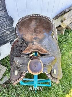 Used Vintage J Bar J Concho Western Show Trail Saddle Horse Cowboy Tack