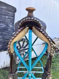 Used Vintage J Bar J Concho Western Show Trail Saddle Horse Cowboy Tack