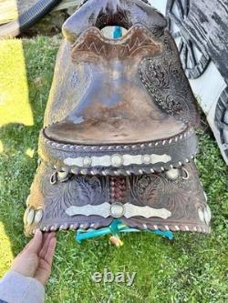 Used Vintage J Bar J Concho Western Show Trail Saddle Horse Cowboy Tack