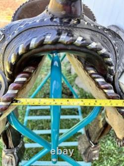 Used Vintage J Bar J Concho Western Show Trail Saddle Horse Cowboy Tack