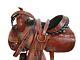 Used Western Barrel Racing Horse Pleasure Leather Saddle Rodeo Cowboy 15 16 17