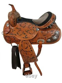 Used Western Barrel Saddle Gator Show Pleasure Trail Horse Tack Set 15 16 17