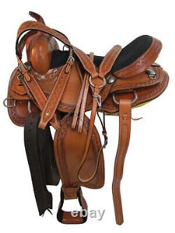 Used Western Saddle 15 16 17 18 Barrel Racing Horse Pleasure Trail Leather Tack