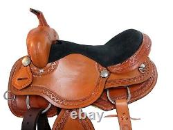 Used Western Saddle 15 16 17 18 Barrel Racing Horse Pleasure Trail Leather Tack