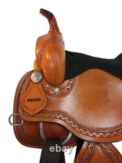 Used Western Saddle 15 16 17 18 Barrel Racing Horse Pleasure Trail Leather Tack