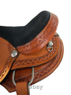 Used Western Saddle 15 16 17 18 Barrel Racing Horse Pleasure Trail Leather Tack